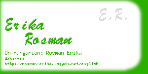 erika rosman business card